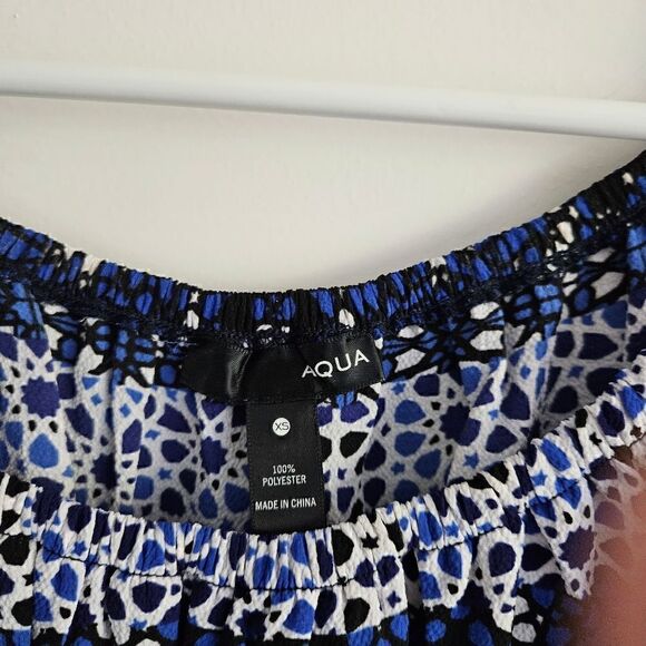 Aqua Romper Off the Shoulder - Picture 5 of 6